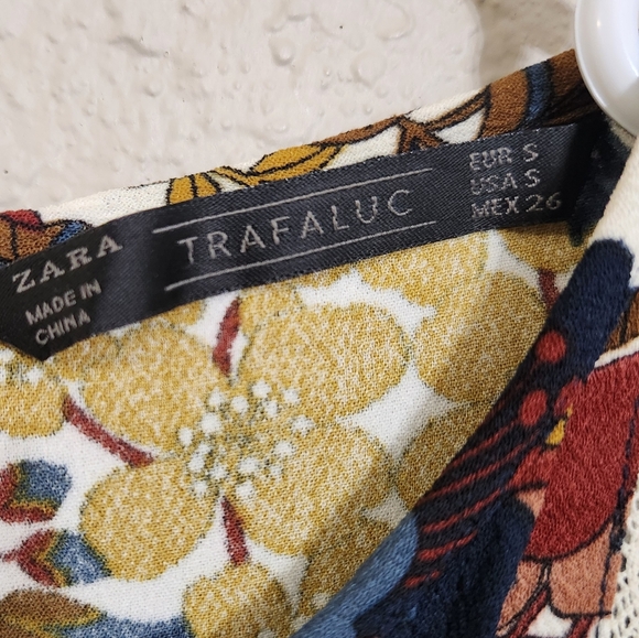 ZARA trafaluc boho romper dress size Small - Picture 4 of 8
